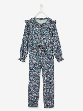 Floral Jumpsuit for Girls  - vertbaudet enfant