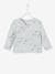 Wrap-Over Jacket in Cotton Gauze for Newborn Baby Light Blue/Print+Light Pink/Print - vertbaudet enfant 