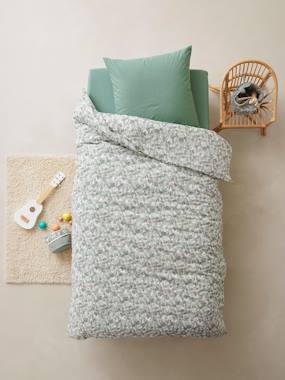 Bedding & Decor-Duvet Cover + Pillowcase Set for Children, Tropical, Basics