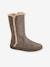 Fur Lined Boots for Girls Shimmery Beige - vertbaudet enfant 