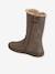 Fur Lined Boots for Girls Shimmery Beige - vertbaudet enfant 