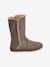 Fur Lined Boots for Girls Shimmery Beige - vertbaudet enfant 
