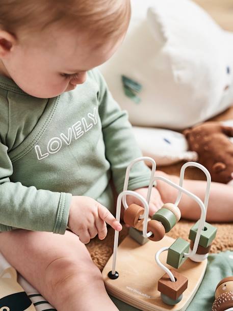 Green Forest Box Set with 3 Early Learning Toys in FSC® wood Light Green - vertbaudet enfant 