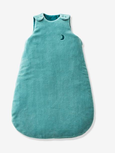 Baby Sleep Bag in Polar Fleece, Alaska Basics BLUE MEDIUM SOLID+Green+Grey+khaki+mustard+Pink - vertbaudet enfant 