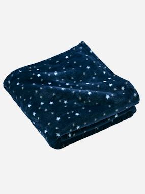 Linge de lit & Déco-Linge de lit bébé-Couverture essentiels en microfibre imprimée étoiles