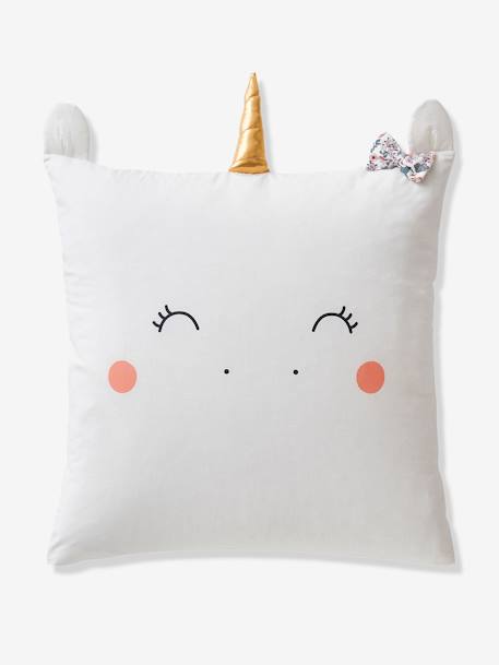 Duvet Cover + Pillowcase Set for Children, Unicorn Land Purple/Print - vertbaudet enfant 