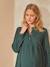 Robe imprimée gaze de coton grossesse et allaitement VERT - same as swatch AH20-3 - vertbaudet enfant 