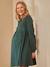 Robe imprimée gaze de coton grossesse et allaitement VERT - same as swatch AH20-3 - vertbaudet enfant 