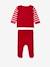 Pyjama Noël bébé 2 pièces en velours rouge brique - vertbaudet enfant 