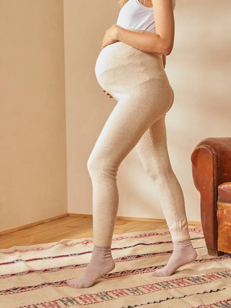 Snug Leggings for Maternity & Post-Maternity Dark Beige - vertbaudet enfant 