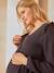 Robe courte gaze de coton grossesse et allaitement Marron+Noir - vertbaudet enfant 