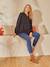 Cotton Gauze Blouse, Maternity & Nursing Special Black - vertbaudet enfant 