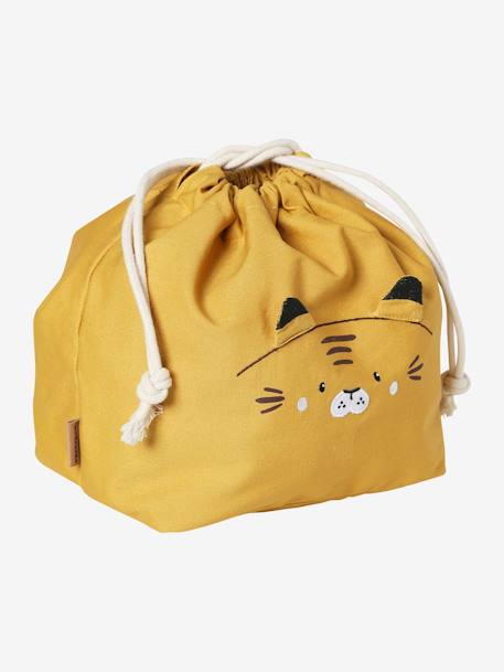 Storage Pouch for Changing Bag in Cotton Gauze Yellow/Print - vertbaudet enfant 