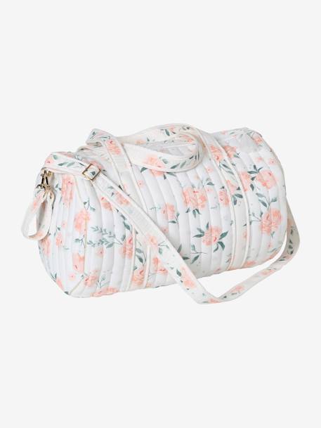 Baby Roll Changing Bag in Cotton Gauze White/Print+White/Print - vertbaudet enfant 