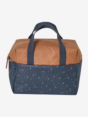 -Two-Tone Lunch Box in Coated Cotton