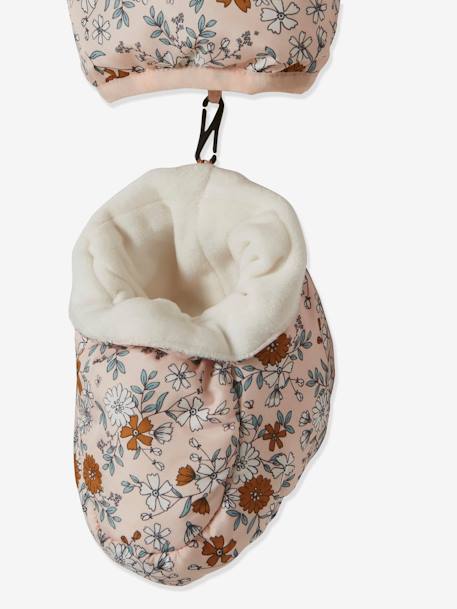 Floral Padded Jumpsuit for Babies Light Pink/Print - vertbaudet enfant 