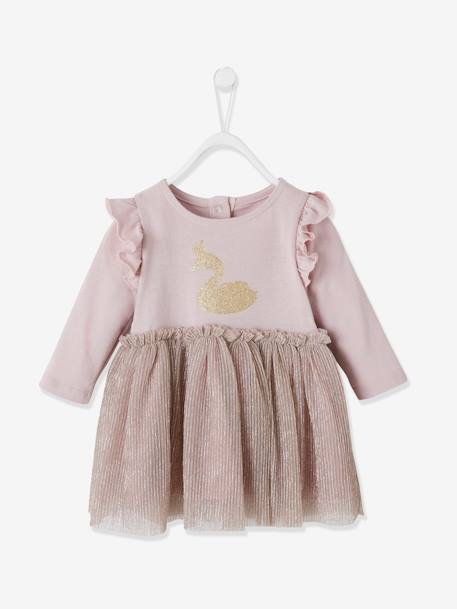 2-in-1 Dress for Babies Blue+Pink - vertbaudet enfant 