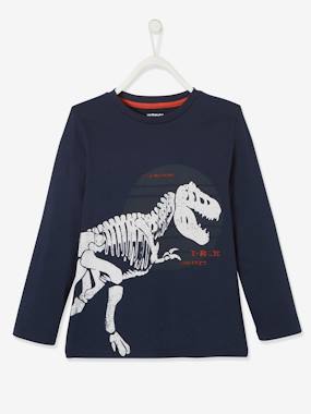 -T-shirt garçon dino T-rex squelette