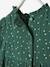 Robe bébé fille en gaze de coton ouverture décalée vert foncé imprimé - vertbaudet enfant 