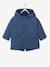 Lined Padded Jacket with Hood for Babies Blue - vertbaudet enfant 