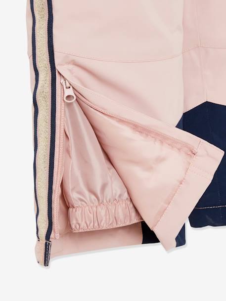 Ski Trousers with Iridescent & Techno Details, Recycled Padding, for Girls Pink - vertbaudet enfant 