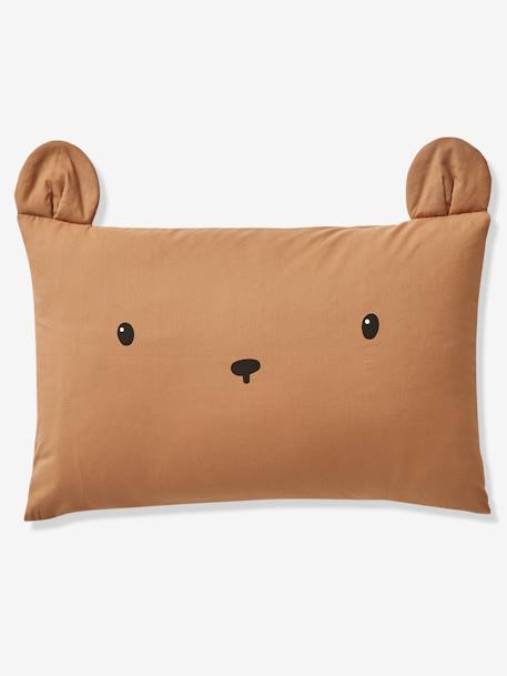 Bear Pillowcase for Babies, Green Forest Brown - vertbaudet enfant 