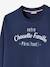 'notre Chouette Famille' Sweatshirt for Men, Capsule Collection by Vertbaudet BLUE DARK SOLID - vertbaudet enfant 