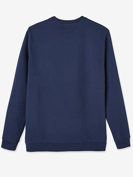 'notre Chouette Famille' Sweatshirt for Men, Capsule Collection by Vertbaudet BLUE DARK SOLID - vertbaudet enfant 