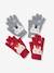 Pack of 2 Pairs of Unicorn Magic Gloves for Girls, Oeko Tex® Light Pink - vertbaudet enfant 