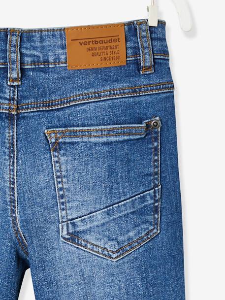 Jean garçon droit morphologique FIN DENIM BRUT+STONE - vertbaudet enfant 