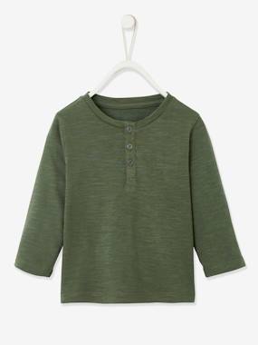 -Grandad-Style Long-Sleeved Top for Baby Boys