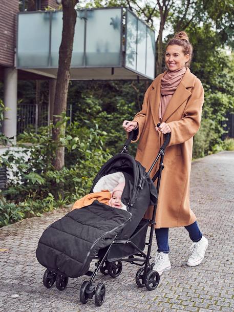 Footmuff for Pushchair in Water-Repellent Fabric Black - vertbaudet enfant 