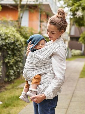 Nursery-Baby Carriers, carry scarf-Carry scarf-VERTBAUDET Wrap Baby Carrier