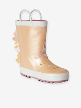 Chaussures-Chaussures fille 23-38-Bottes de pluie-Bottes de pluie licorne fille collection maternelle