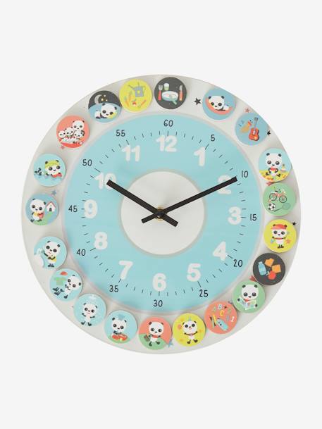 Horloge de la journée avec magnets en bois FSC® multicolore - vertbaudet enfant 