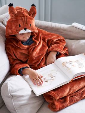 Bedding & Decor-Child's Bedding-Animal Blanket with Sleeves & Hood