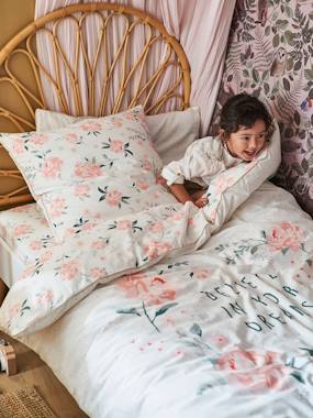 Linge de lit & Déco-Linge de lit enfant-Drap-housse-Drap-housse enfant EAU DE ROSE