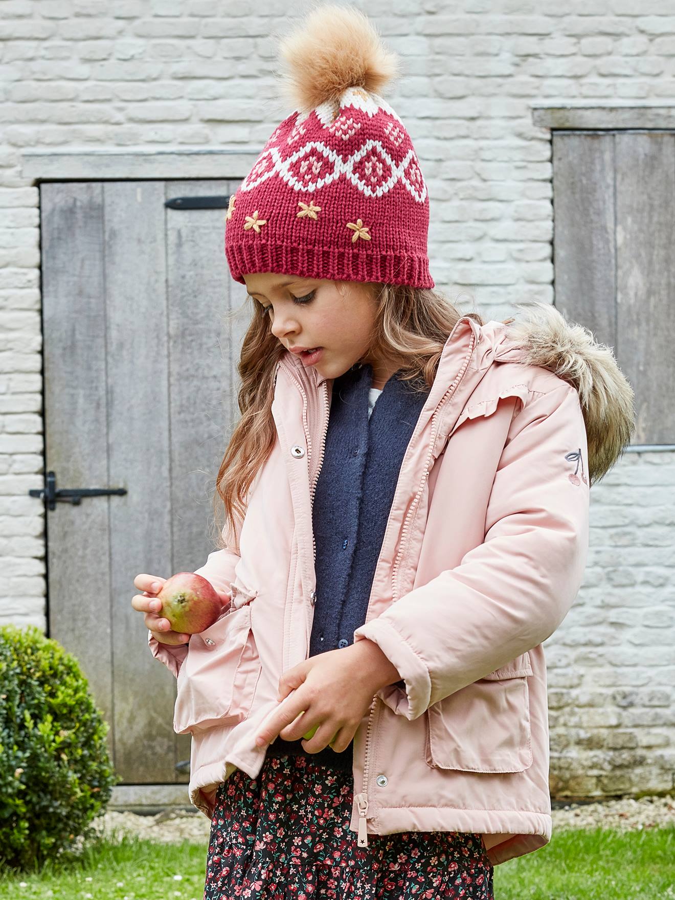 3-in-1 Hooded Parka, Jacket with Recycled Polyester Padding, for Girls Dark Blue