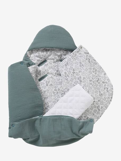 Transformable Baby Nest in Cotton Gauze cappuccino+ecru+printed beige+Sage+terracotta - vertbaudet enfant 