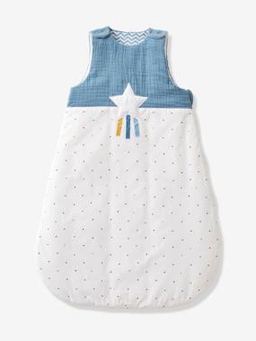 Sleeveless Baby Sleep Bag in Cotton Gauze, Pegasus  - vertbaudet enfant