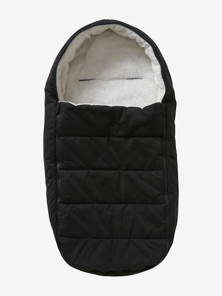 Footmuff for Pushchair in Water-Repellent Fabric Black - vertbaudet enfant 