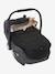 Footmuff for Baby Car Seat & Carrycot in Water-Repellent Fabric Black+Dark Blue - vertbaudet enfant 