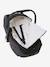 Footmuff for Baby Car Seat & Carrycot in Water-Repellent Fabric Black+Dark Blue - vertbaudet enfant 
