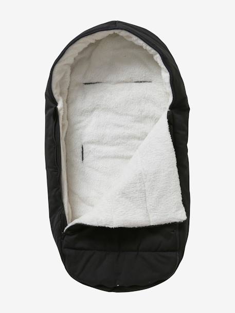 Chancelière poussette en toile déperlante noir - vertbaudet enfant 