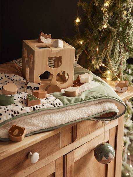 Box of Shape Sorting Animals, Green Forest - Wood FSC® Certified Multi - vertbaudet enfant 