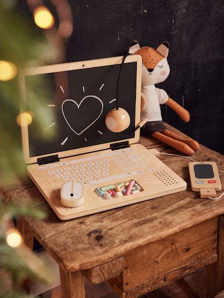 Teleworking Station in FSC® Wood Beige - vertbaudet enfant 