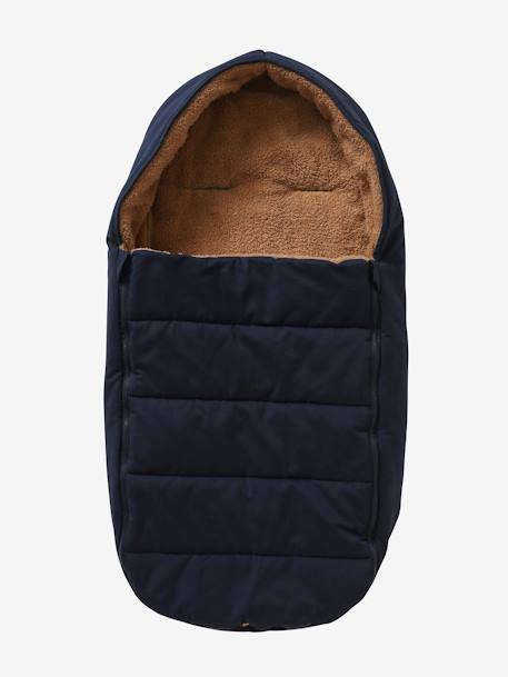 Chancelière poussette en toile déperlante encre+noir - vertbaudet enfant 
