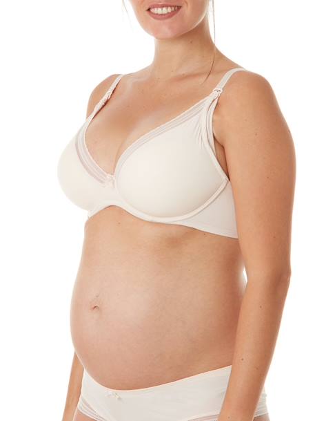 Soutien-gorge de grossesse et d'allaitement Milk CACHE C¼UR avec armatures BLUSH+BORDEAUX+NOIR - vertbaudet enfant 