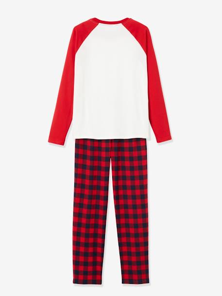 Pyjama Noël femme / Pyjama famille Beige avec anim et bas à carre - vertbaudet enfant 