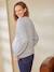 Fleece Sweatshirt with Message, Maternity & Nursing Special Grey - vertbaudet enfant 
